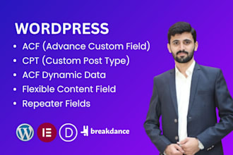 develop advanced custom fields acf for your wordpress website
