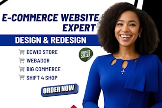 design or redesign your website using webador,shift4shop,bigcommerce and ecwid