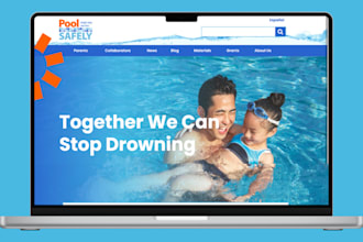 build swimming pool website construction website pool cleaning service website