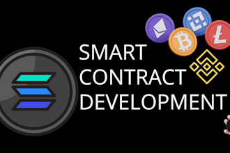 develop, audit deploy and integrate your smart contract, erc20, bep20 solana