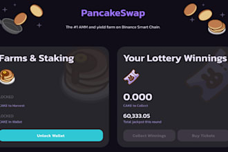 create dex, dapp and defi website, fork uniswap webiste fork pancakeswap website