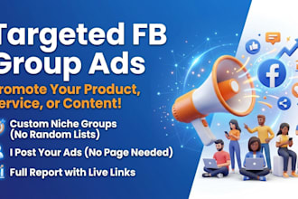 promote your business manually in targeted facebook groups