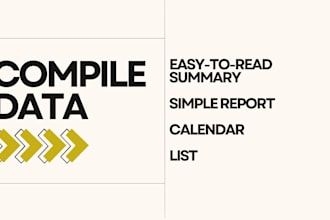 compile your data into an easy to read summary