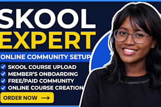 setup skool online community skool online course skool credit repair skool setup