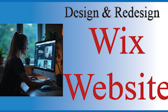 design or redesign modern wix website or online store