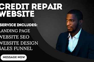 credit repair website finance website insurance website funnel credit website
