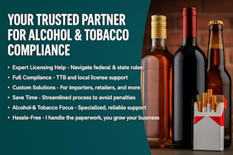 handle alcohol and tobacco licensing, registration, permits and compliance