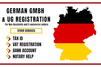 register your german gmbh, ug, company for non residents and e commerce sellers