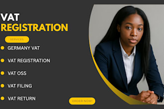 handle your vat registration, vat oss, and vat filing in germany