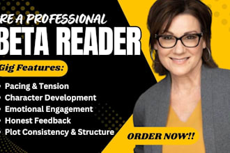 beta read romance cozy mystery thriller fiction novel developmental book editor