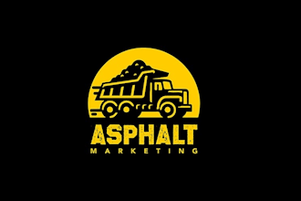 design company targeting asphalt paving contractors logo
