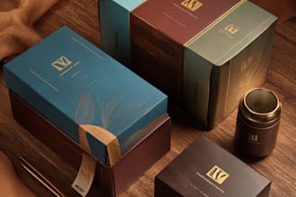 create amazon packaging design and label design