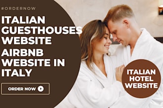 design italian guesthouses website, airbnb website in italy, italian hotel web