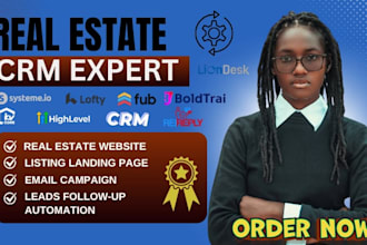 set up real estate crm lofty crm, boldtrail, kvcore, chime, follow up boss, idx