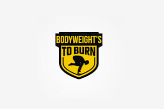 design beautiful body weight fitness logo