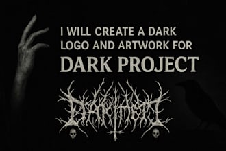 create a dark logo and artwork for your dark project
