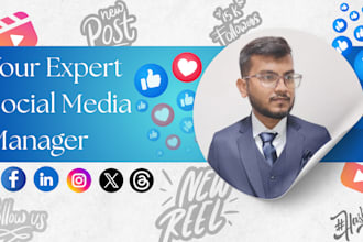 be your social media marketing manager