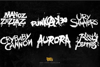 design a logo for your metalcore or rock band