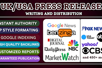 do UK press release distribution, USA press release, press release, submit PR