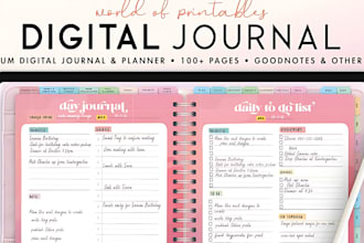 create etsy digital planners, self care journals, and printable prayer journals