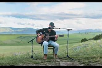 record professional folk country and bluegrass acoustic guitar