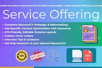 write and design your resume, cover letter, and enhance your linkedin profile