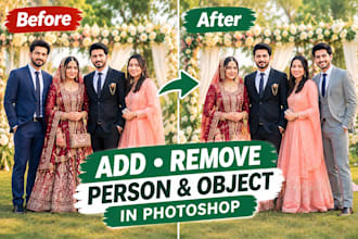 remove add person and people face swap in photoshop