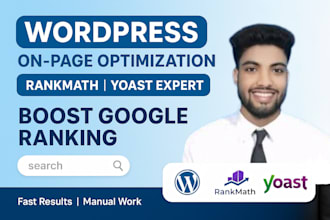do wordpress on page SEO with rankmath or yoast expert