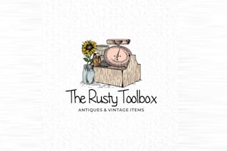 design vintage antique business logo