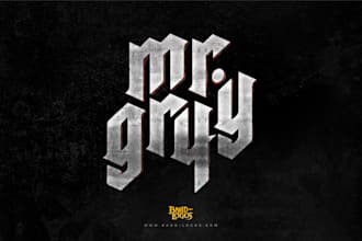 design dj, music, band, edm, typography, metal, band logo
