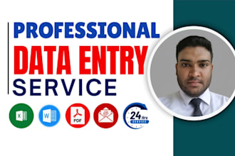 do fast and accurate excel and google sheet data entry expert
