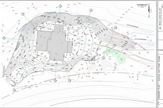 do site plan, grading plan, sewage, erosion, pipeline, road, stormwater plan