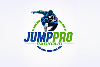 design jump pro parkour custom logo