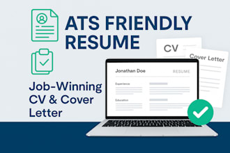 create a job winning ats resume and cover letter