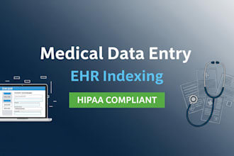 do accurate medical data entry, ehr indexing, and healthcare document management