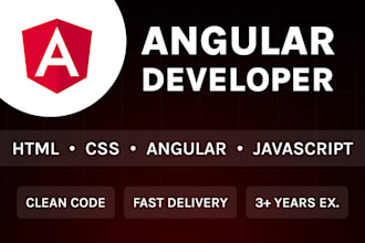 develop and fix angular web app