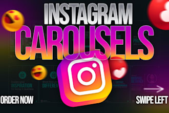 design instagram carousels and  creative soical media post