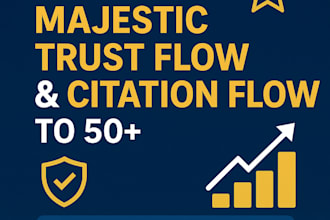 increase majestic trust flow tf and cf 50 plus