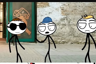 create stickman stick figure animation youtube and social