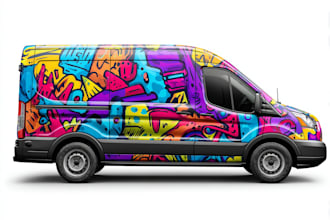 create a professionally vehicle wrap design