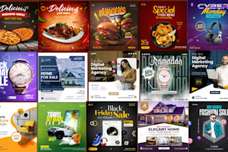 design 15 amazing social media posts, facebook post design