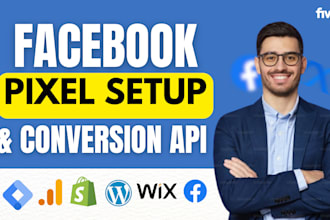 setup meta facebook pixel conversion API and ga4 server side tracking with GTM