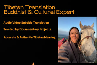 translate tibetan, buddhist texts, or mantra into english