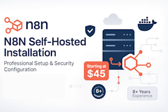 setup and install self hosted n8n automation server with SSL on vps