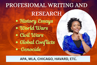 do military history research on ancient warfare, wwii and guerrilla tactic essys