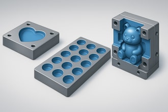 design custom 3d silicone molds for manufacturing and prototyping