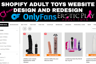 design adult toy shopify adult shopify store adult store adult toy store website
