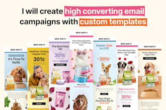 design high converting email campaigns with custom templates