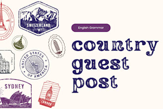 rank your site with country backlinks from real guest posts