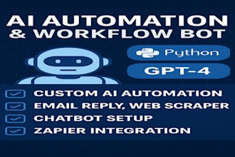 ai automation email reply, web scraper  chatbot setup